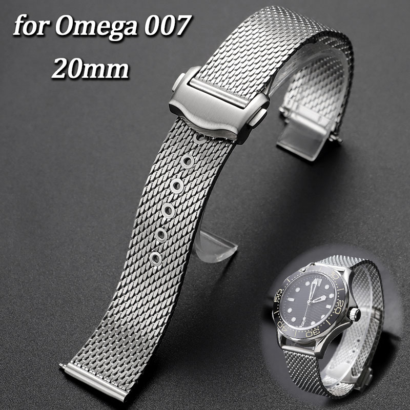 Omega Watch Seamaster - 20mm Pasek do zegarka ze stali