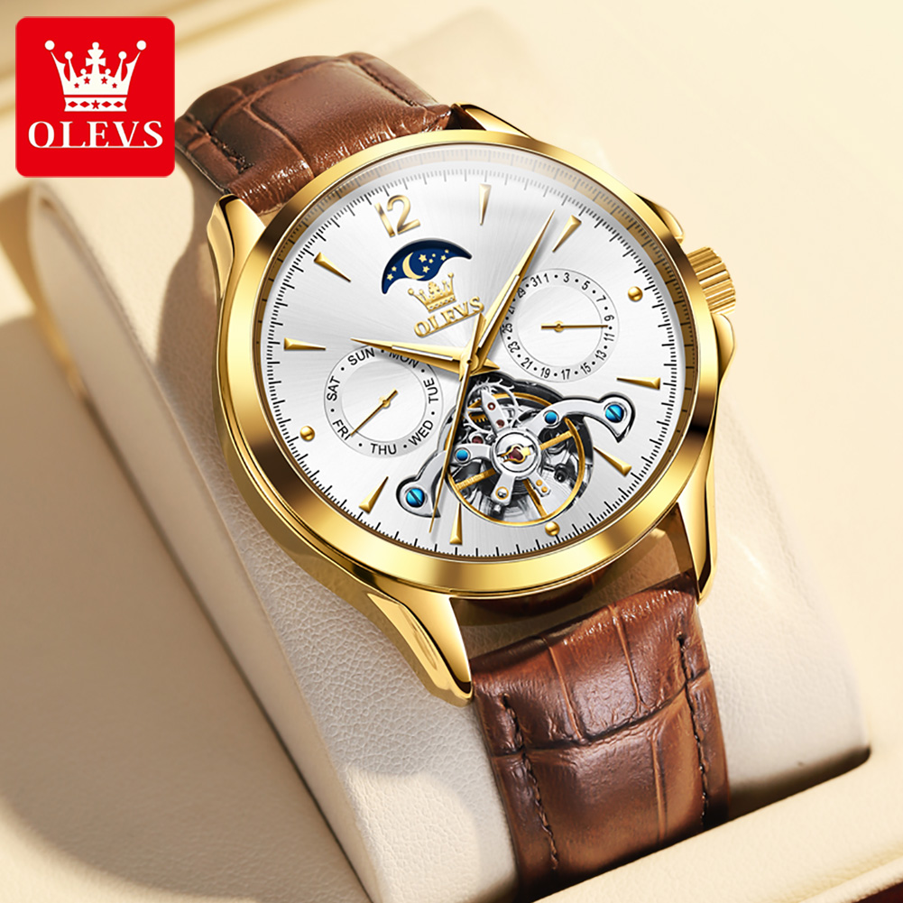 Seiko Watch Presage - OLEVS 6663 męski zegarek oryginalny zegarek