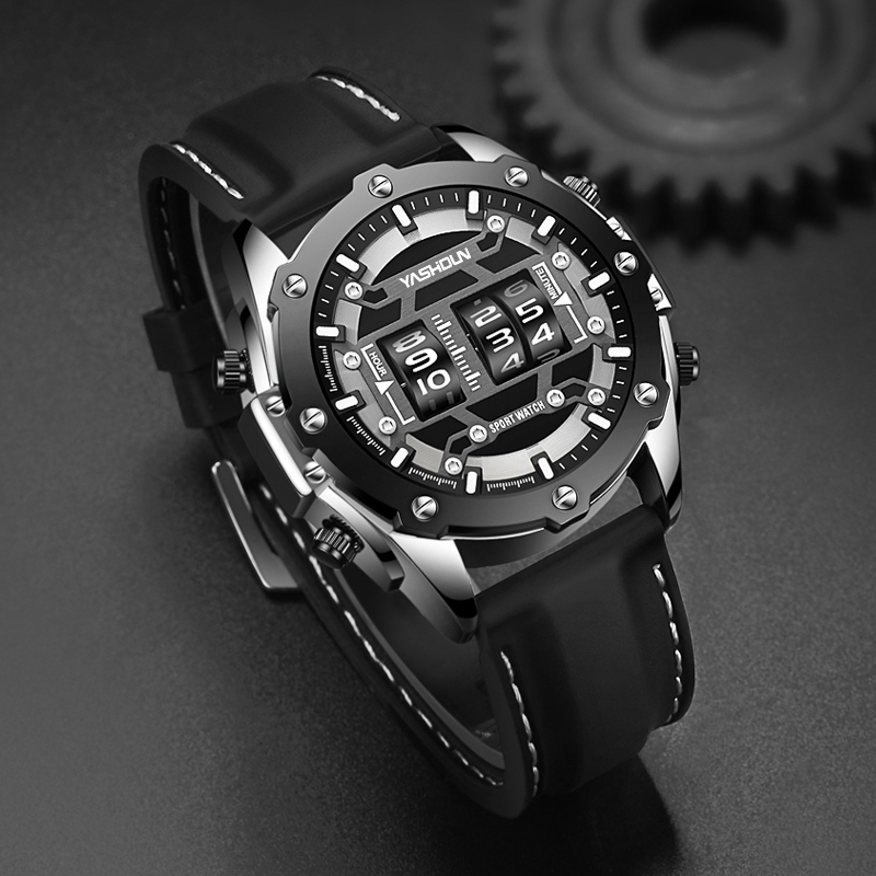 Kreatywny Zegarek Cyfrowy Kwar – Leather Watch Band Men recenzja i cena