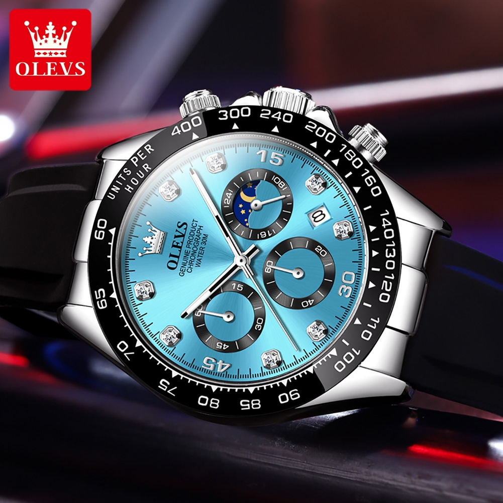 OLEVS 2875 Męski Zegarek Orygi – Leather Watch Band Men recenzja i cena