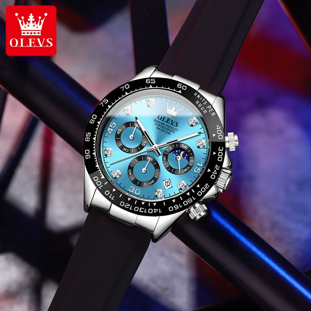 OLEVS 2875 Męski Zegarek Orygi – Leather Watch Band Men recenzja i cena