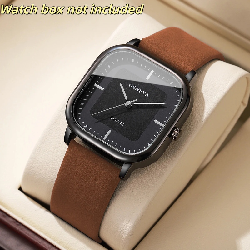 Modny klasyczny męski zegarek  – Leather Watch Band Men recenzja i cena