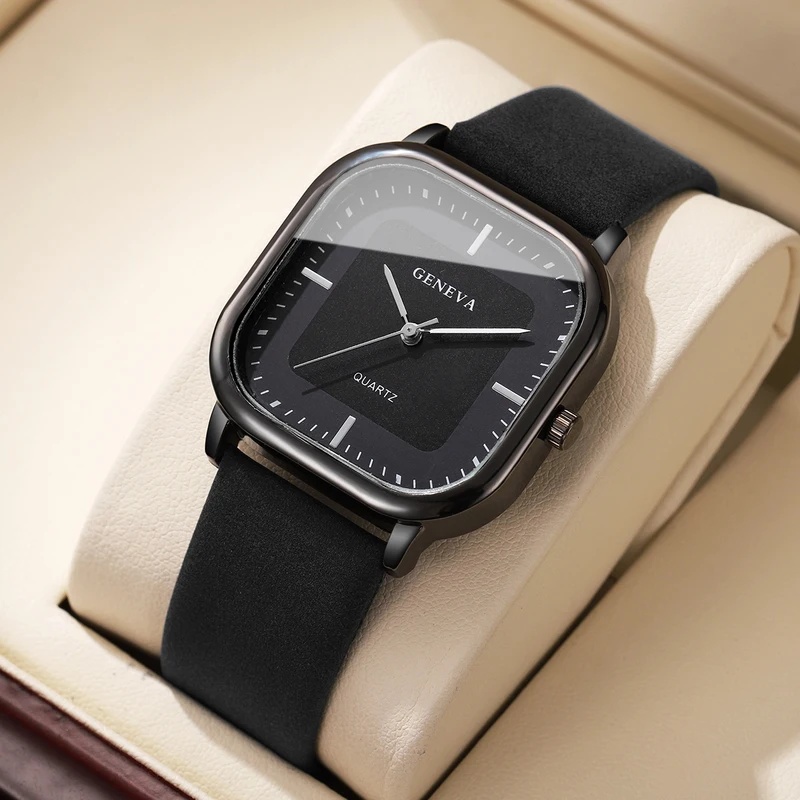 Modny klasyczny męski zegarek  – Leather Watch Band Men recenzja i cena