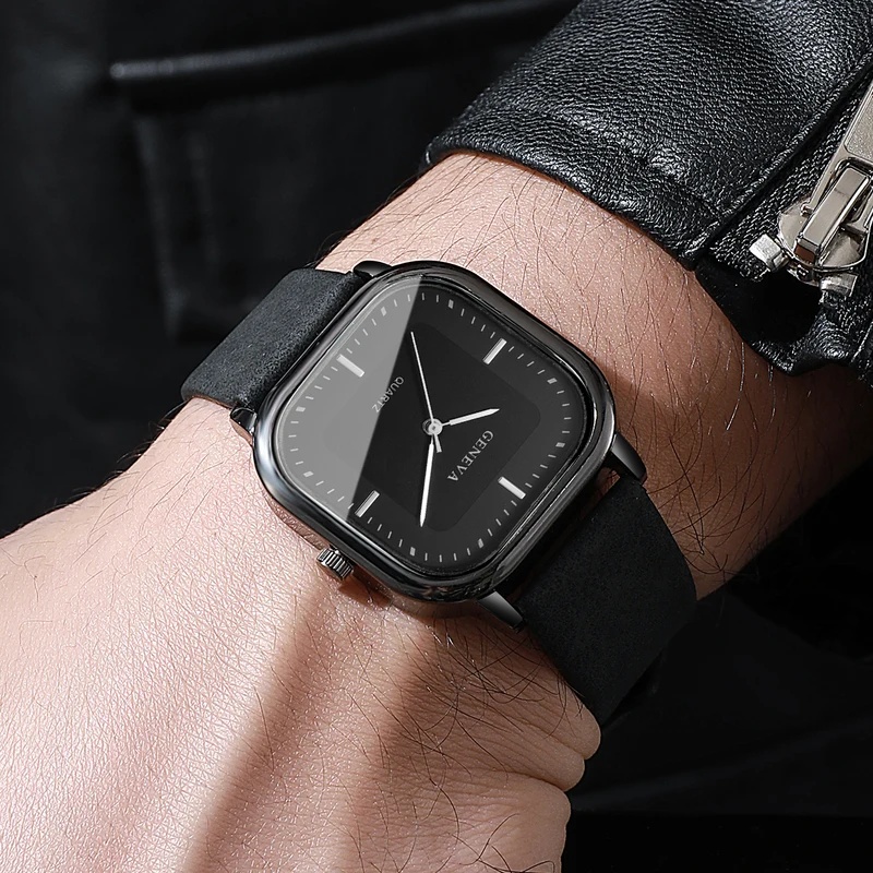 Modny klasyczny męski zegarek  – Leather Watch Band Men recenzja i cena